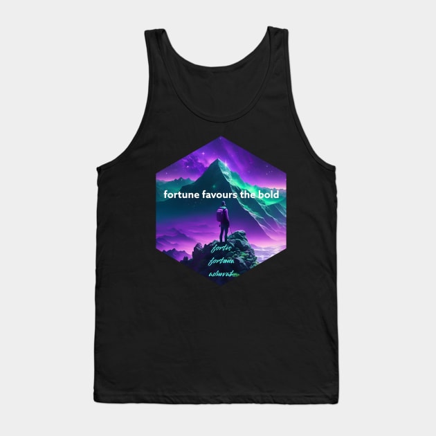 Fortune Favours the BOLD Tank Top by Quo-table